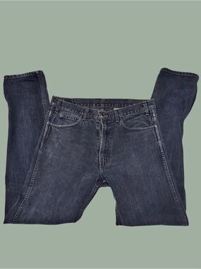 Men's 606 Levi’s - Orange Tab Classic Straight Fit Jeans - Black Wash